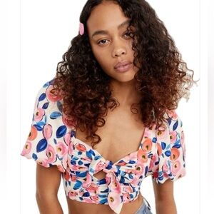 For Love & Lemons “Gianna Crop Top” Size Small Excellent Condition!